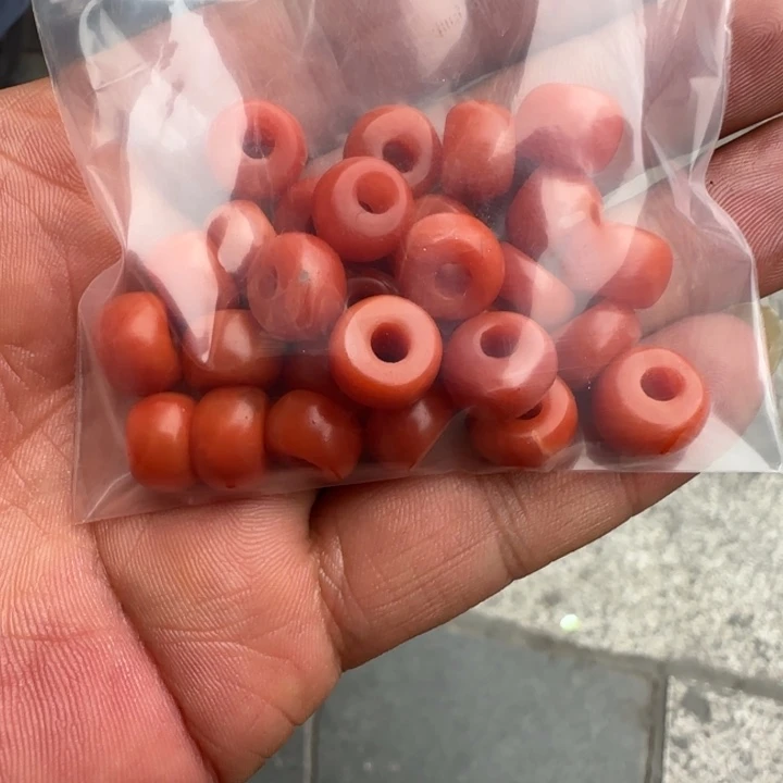 手串沉香我**说漂亮的红珠单圈手串