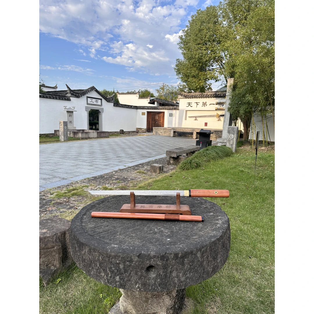 【酸枝木素装唐刀】百炼钢牛角酸枝木龙泉宝剑古法手工锻造未开刃