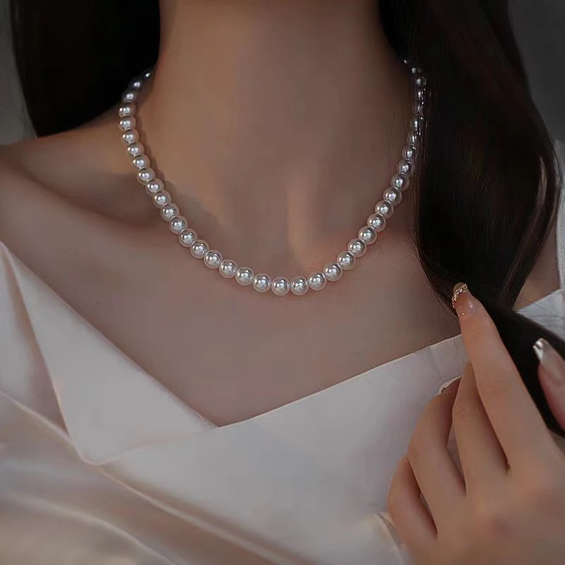 链子925银 气质轻奢时尚冷白色百搭小众简约强光仙女母亲节送妈妈