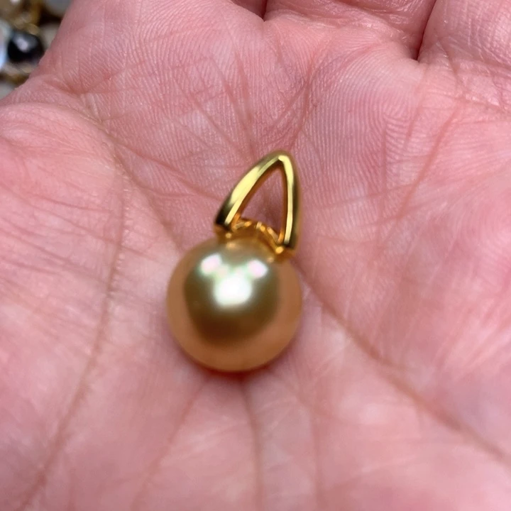 颈饰银S925镶嵌海水珍珠