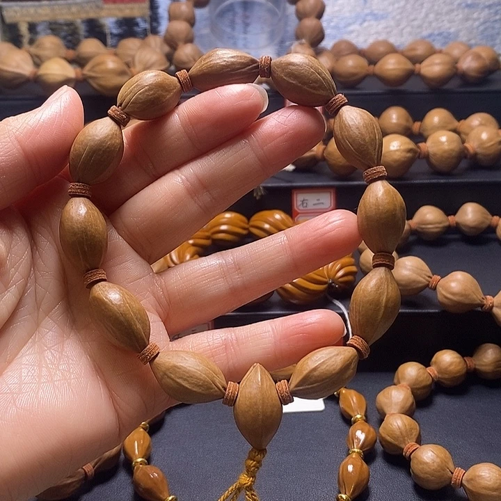 橄榄核手串水晶核福利串13×22