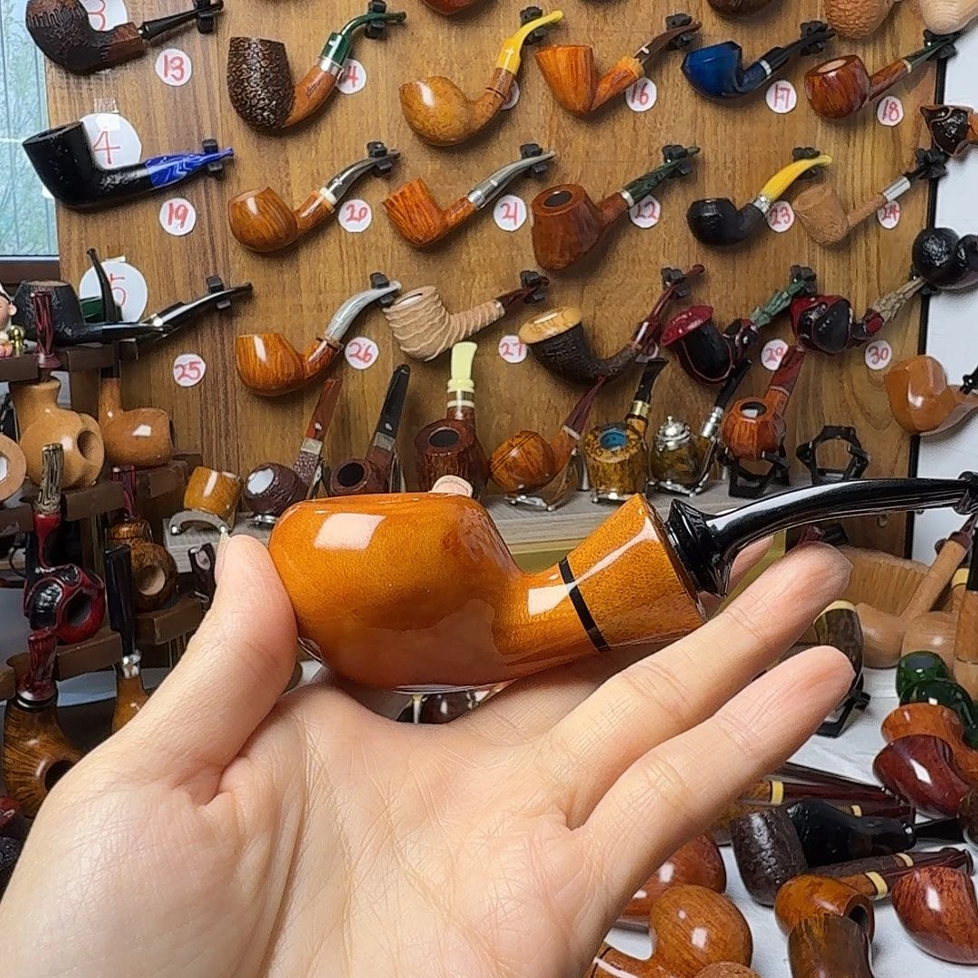 平***理石楠木烟斗河豚空腔