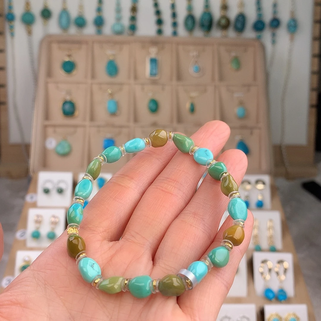 绿松石未镶嵌手链