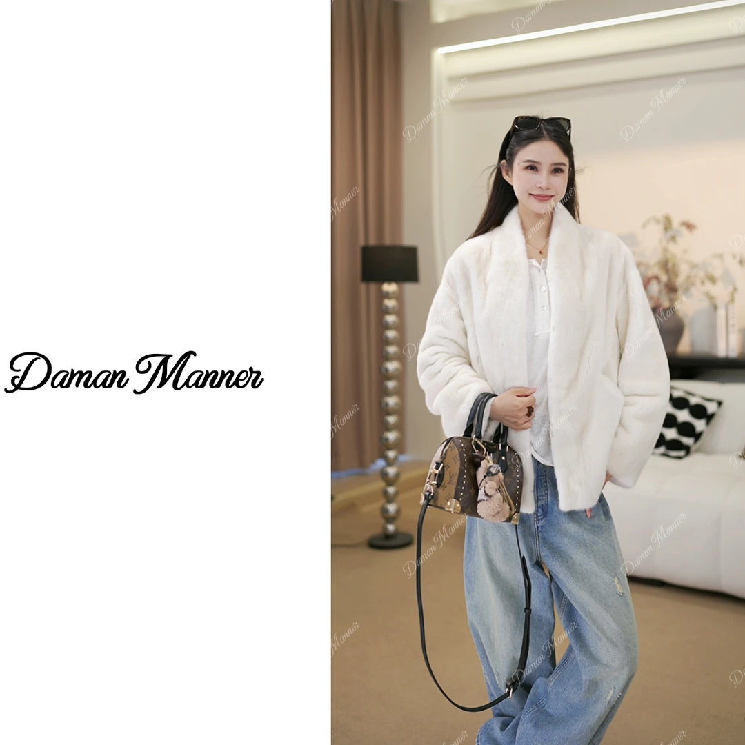 DAMAN | 进口紫金短二皮草外套冬季水貂皮草FY5W198F