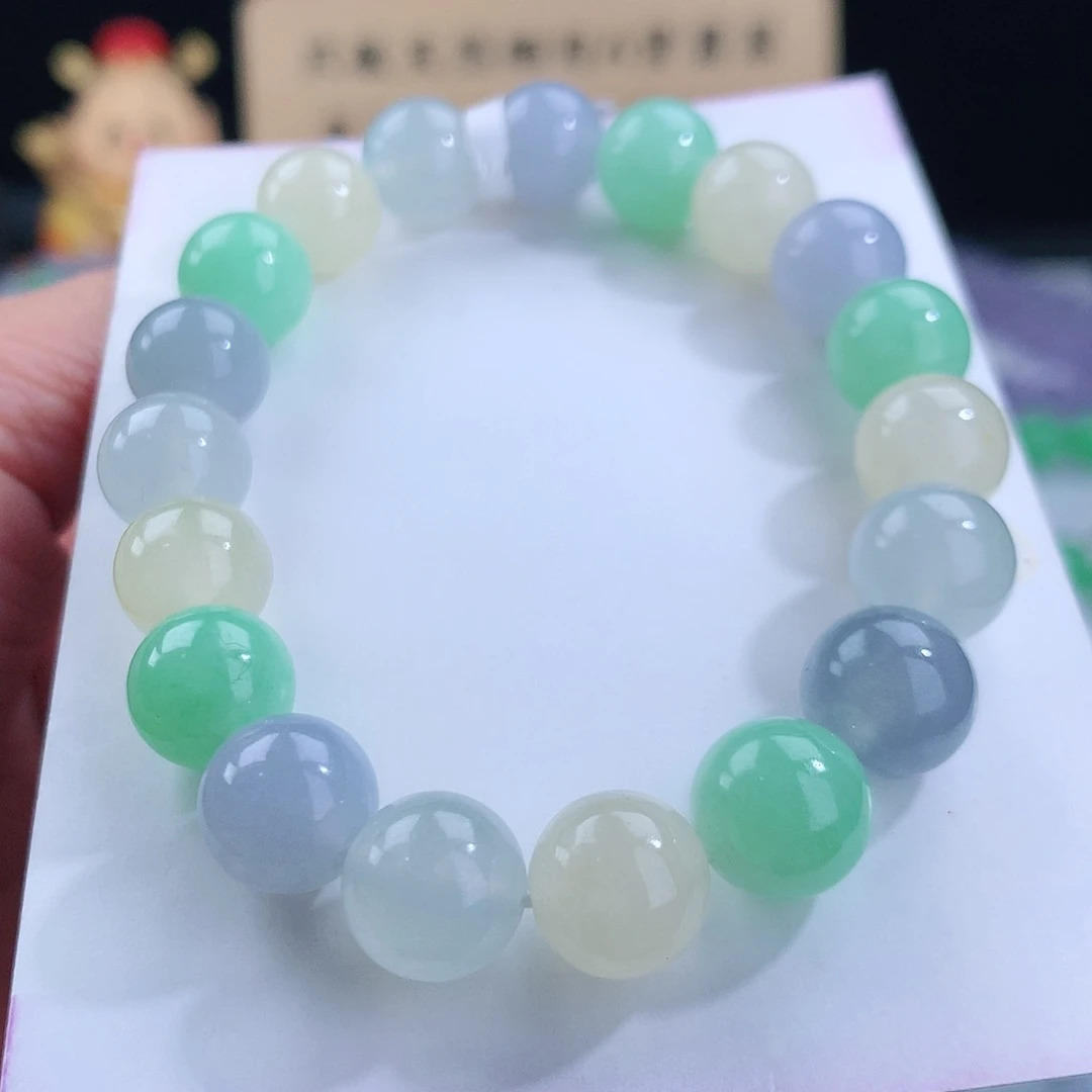 翡翠手链未镶嵌卡10mm