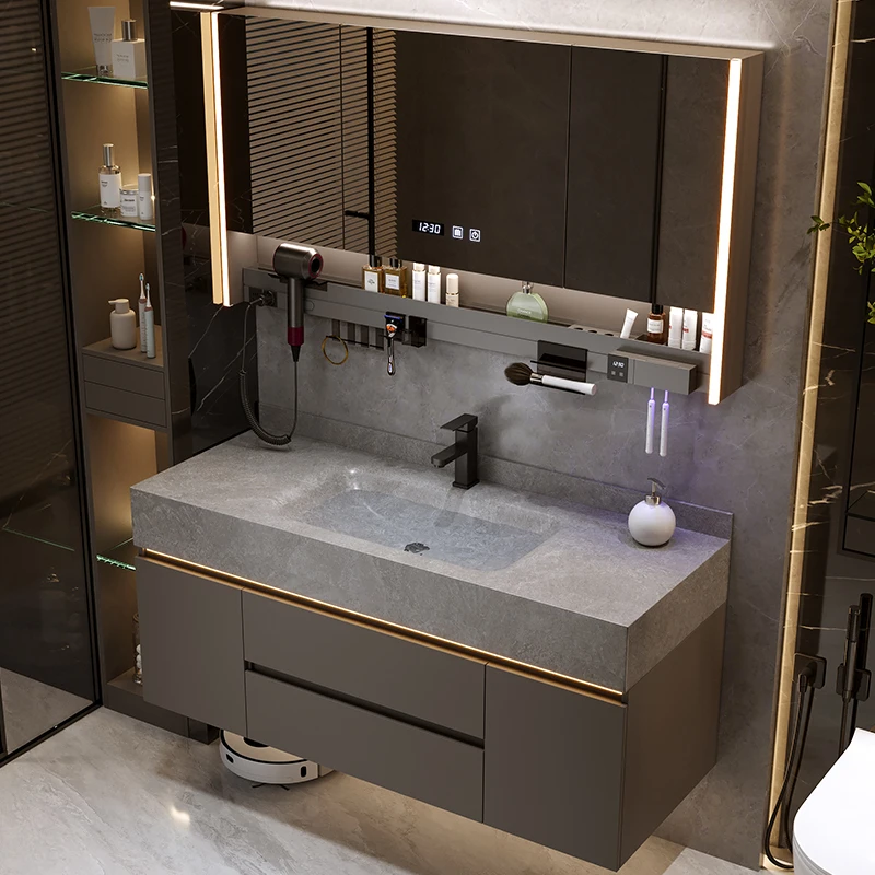 618好物节岩板热弯一体盆浴室柜组合专属链接