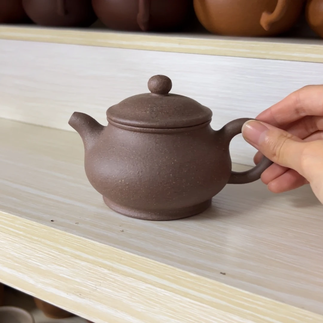 茶壶紫砂五彩段泥潘壶200