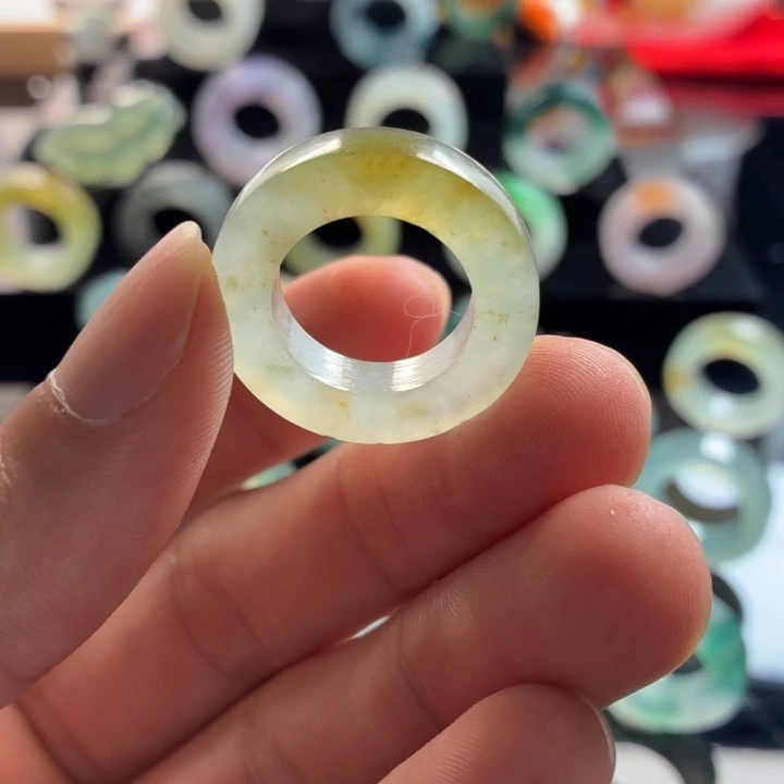定制翡翠未镶嵌戒指12-22