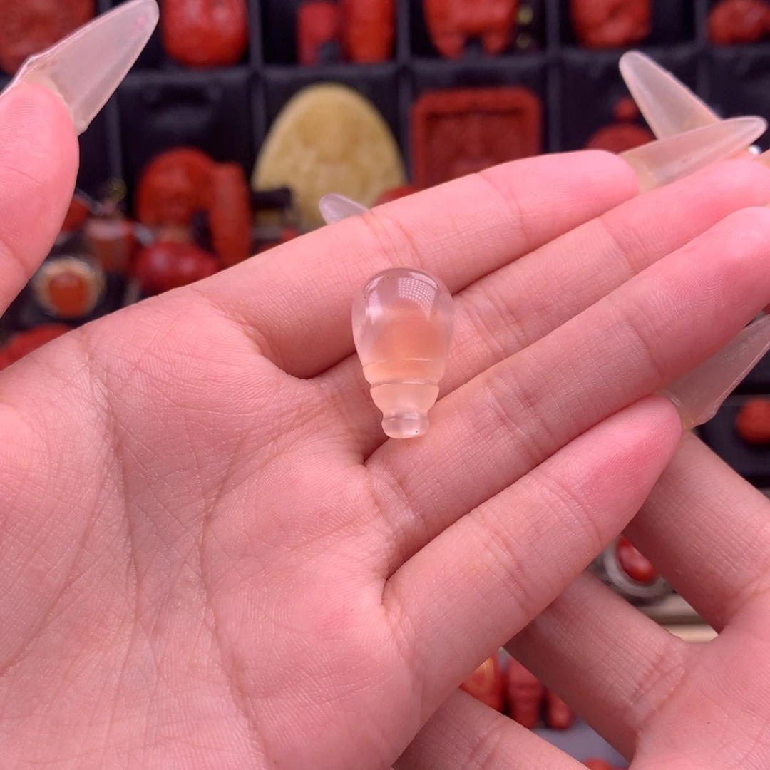 未镶嵌冰飘三通11+南红玛瑙