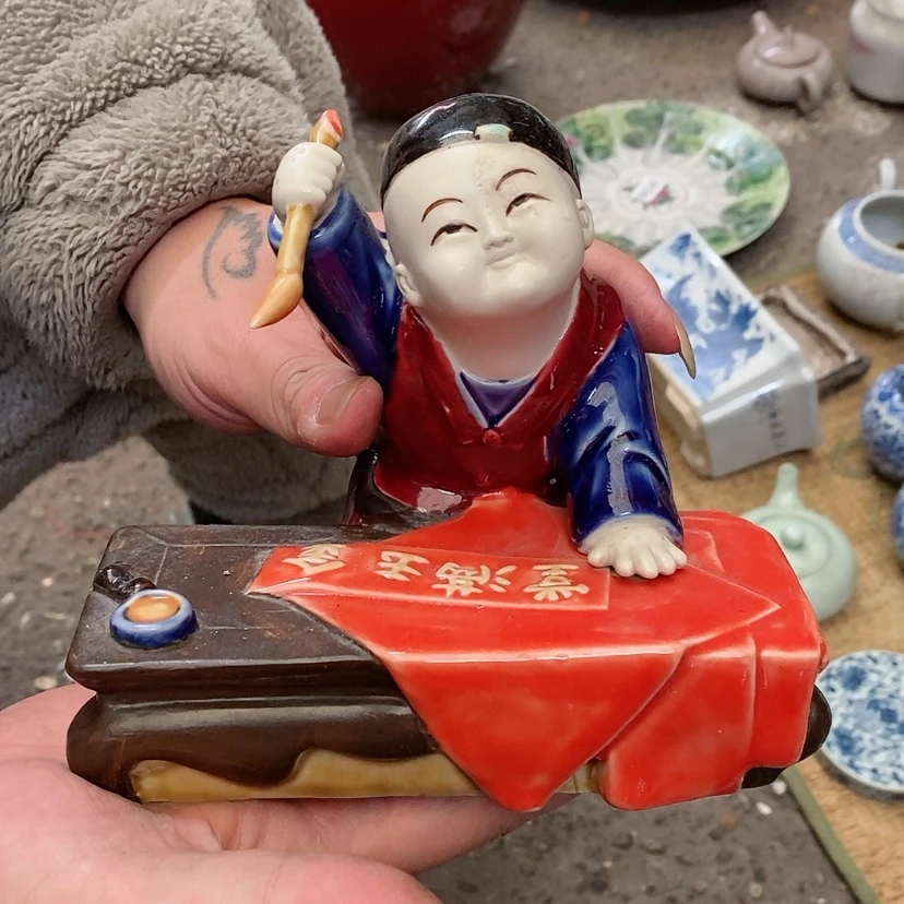 【闪购商品】瓷片牛****夷景德镇现代工艺品