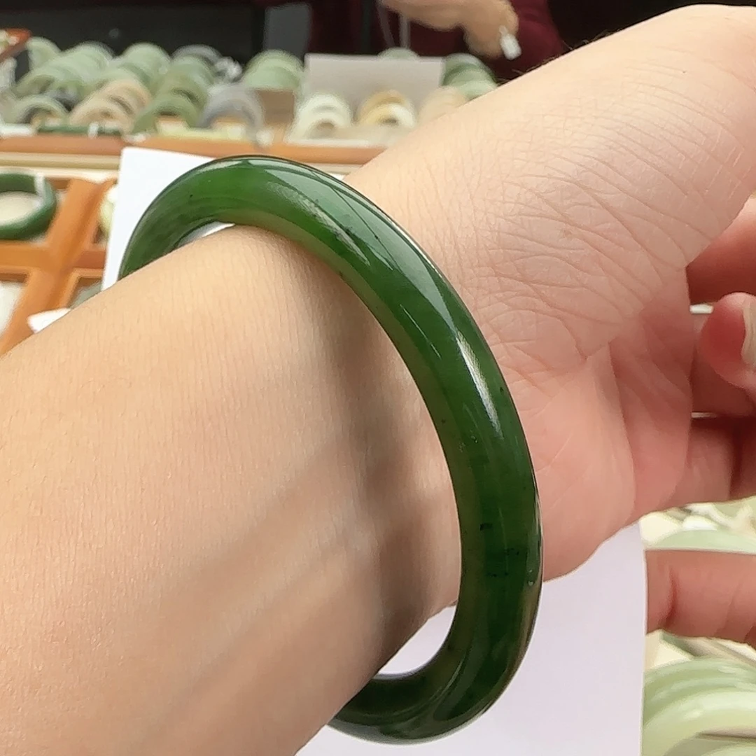 和田玉未镶嵌手镯59-60