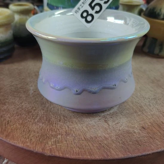 汐***.景德镇手工高温陶瓷：口12高9