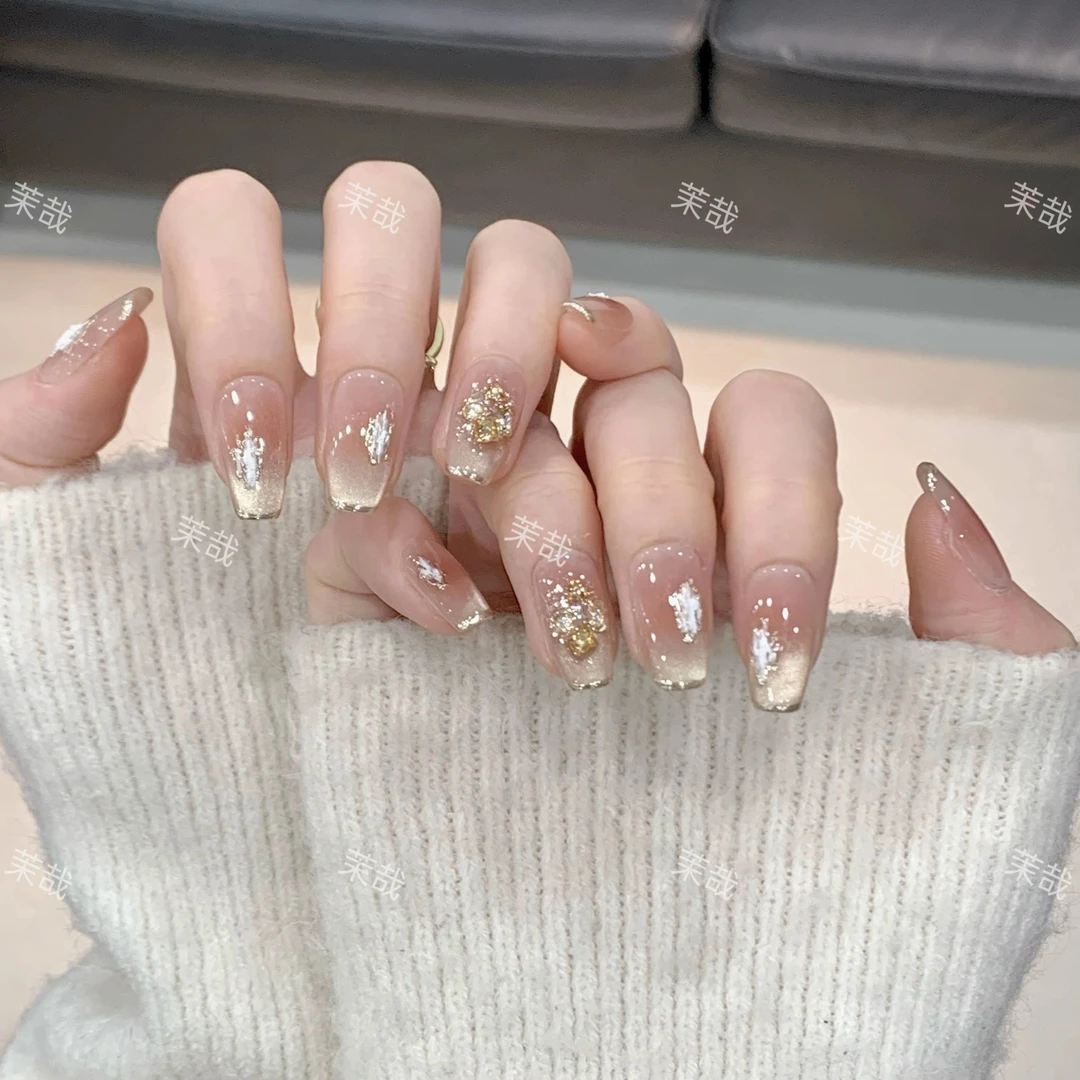 茉哉现货【小时代】纯手工定制美甲拆卸穿戴甲A3539 Q