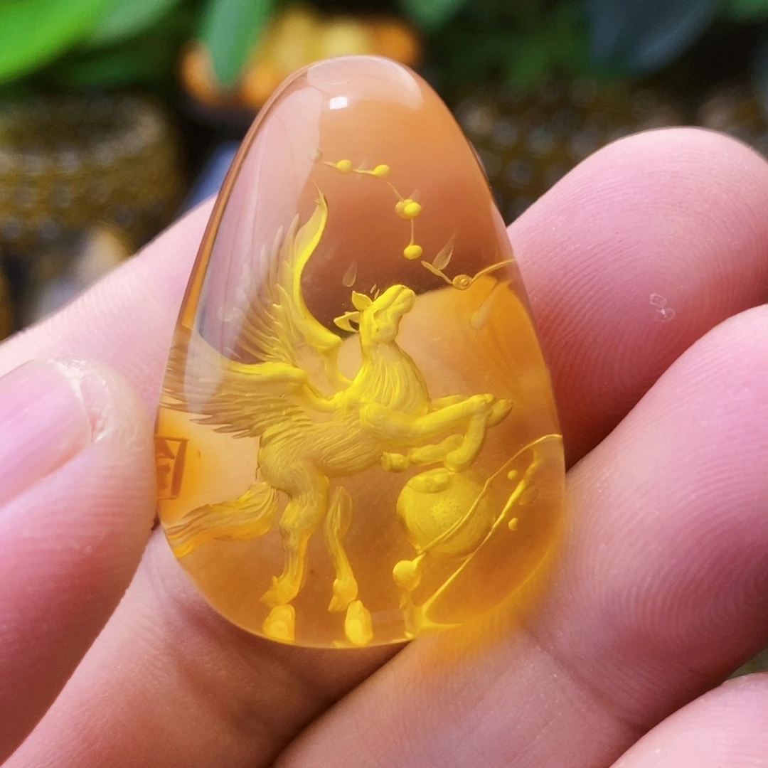 【闪购商品】金珀吊坠(不含链)未镶嵌