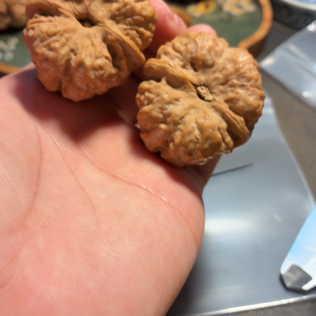 随***遇文玩核桃把件蛤蟆头A20