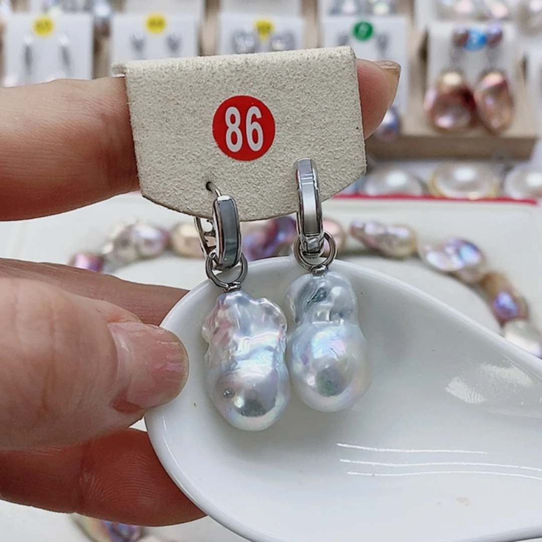 【闪购商品】淡水珍珠耳饰9K金镶嵌