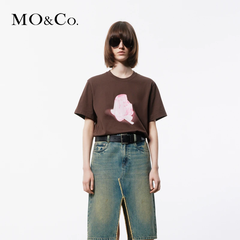 【达人专享】MOCO夏【抗菌防螨】印花短袖MBD2TEET51