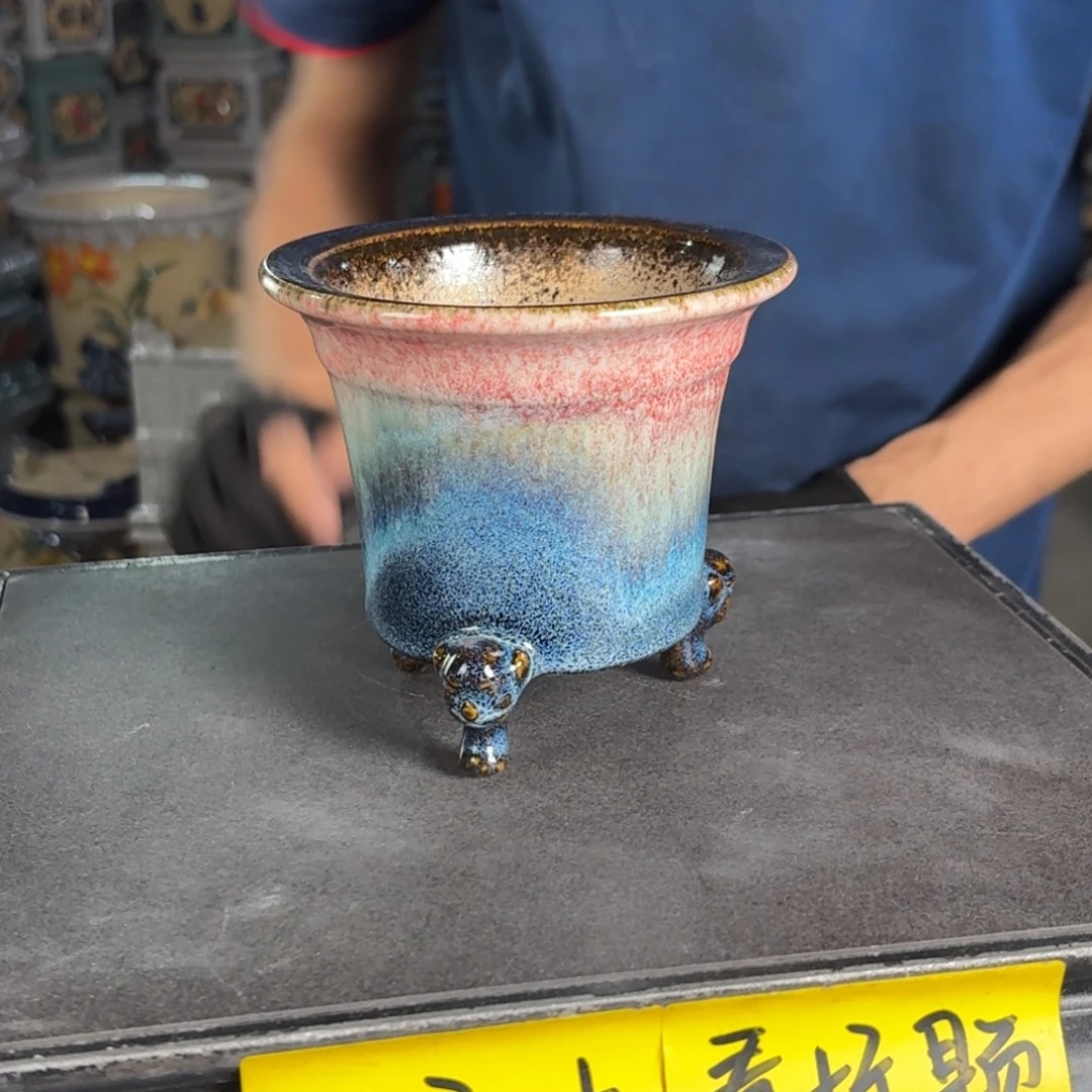 一风堂石湾花盆 内10*10编号172