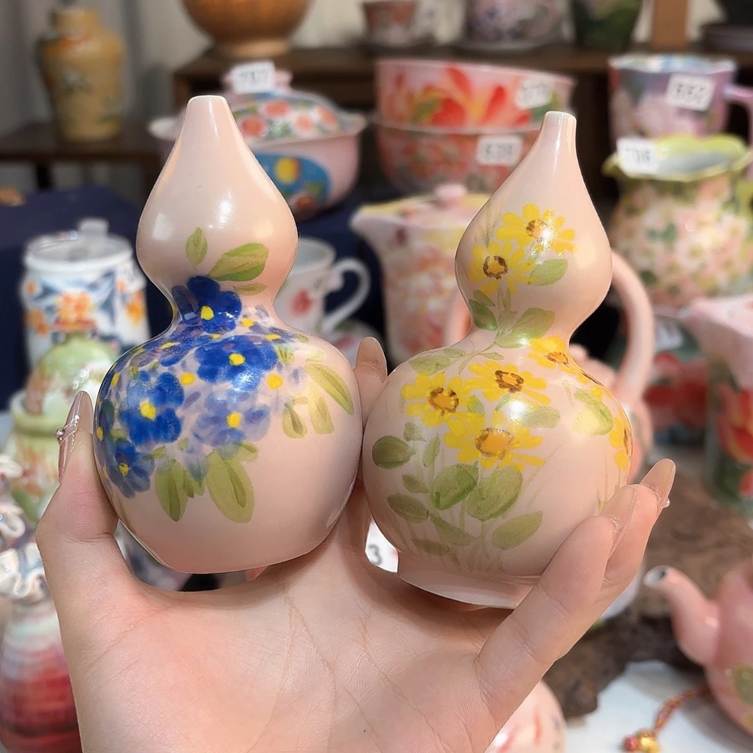 雨***处景德镇手绘高温釉下彩陶瓷茶具