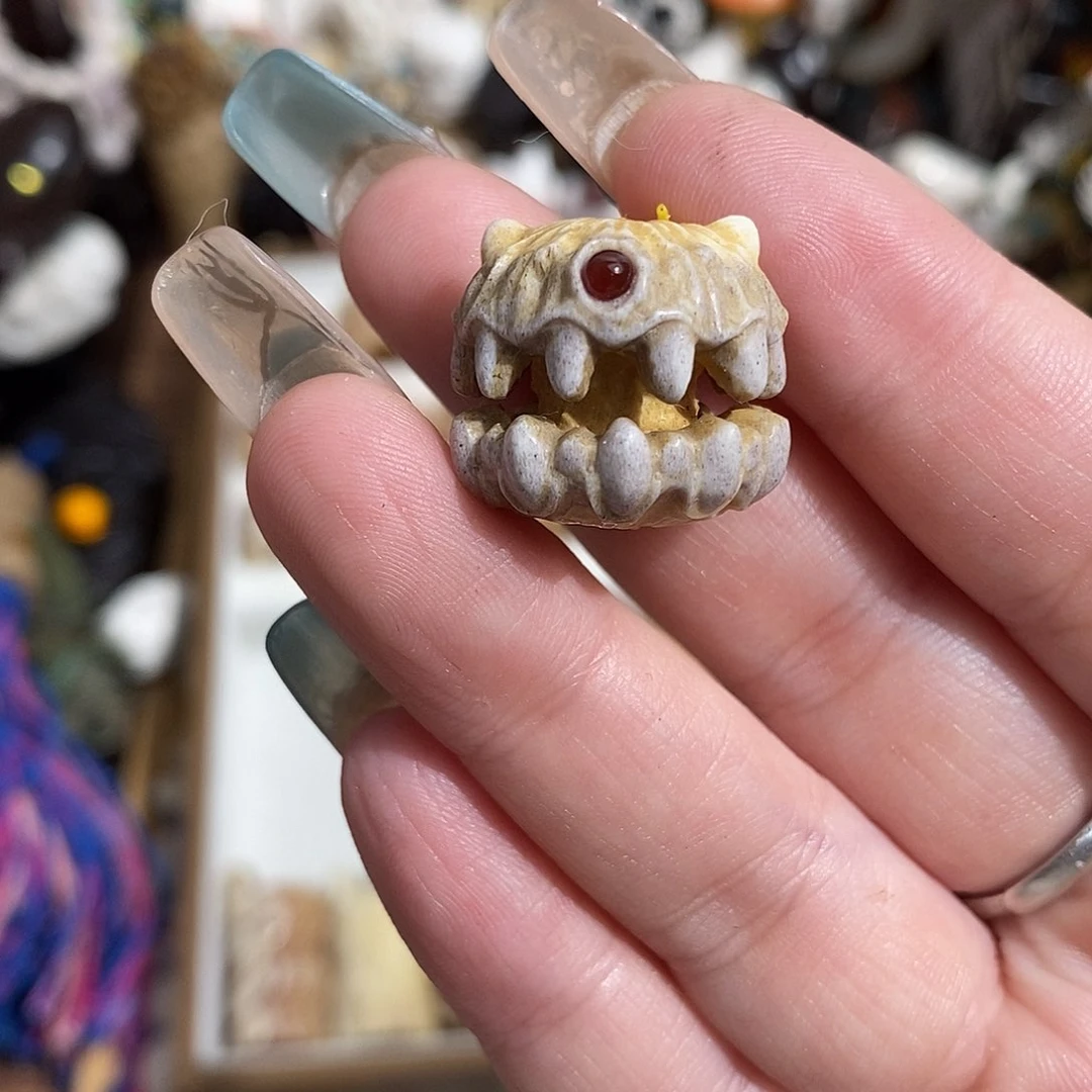 把件鹿骨用****8M28吞噬鹿角