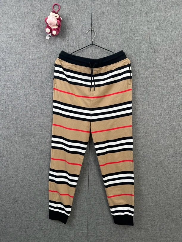 99新 BURBERRY/博柏利 14y/164cm/Burberry 条纹长裤/98新/r373