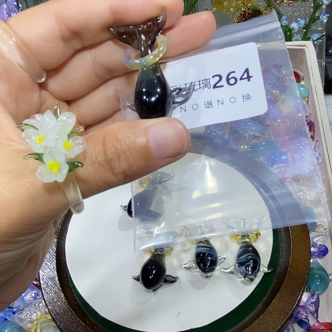 析***丶吊坠（不含链）琉璃264鲸鱼一个
