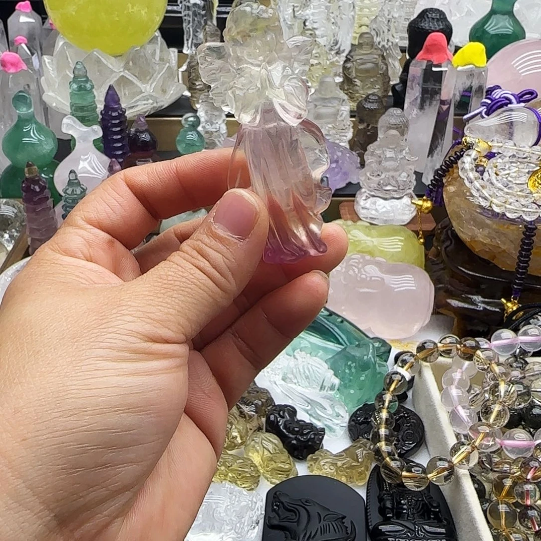 水晶车挂未镶嵌摆件