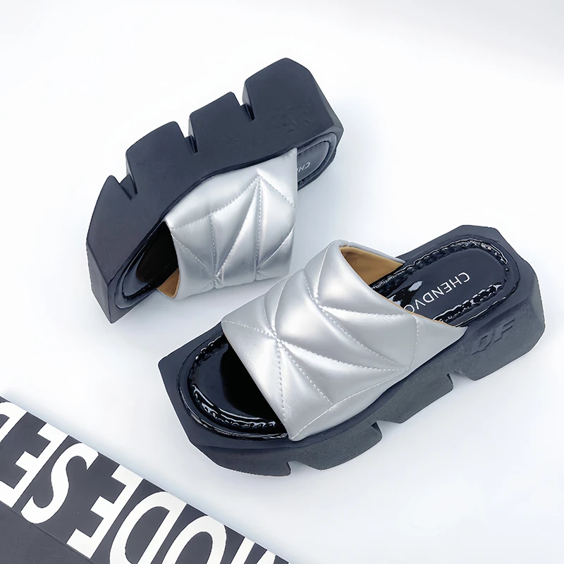 {萌萌现货}拖鞋女2025夏季新款小个子增高显瘦外穿凉拖G9758-2