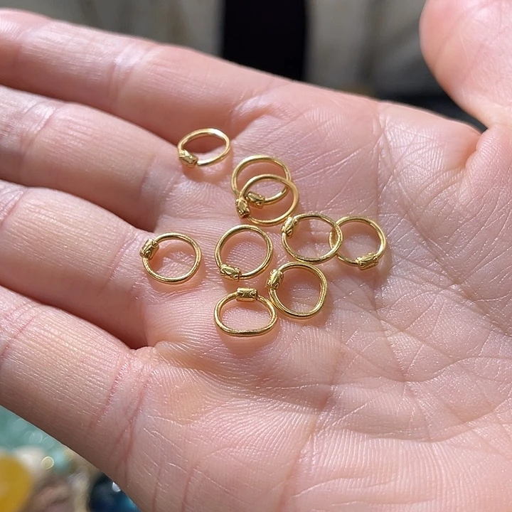 珠宝半成品紫晶未镶嵌万能扣