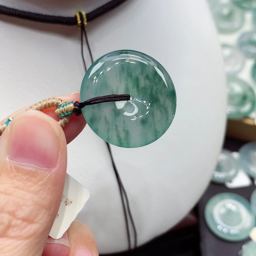 颈饰未镶嵌翡翠编号54，25.3/5.3