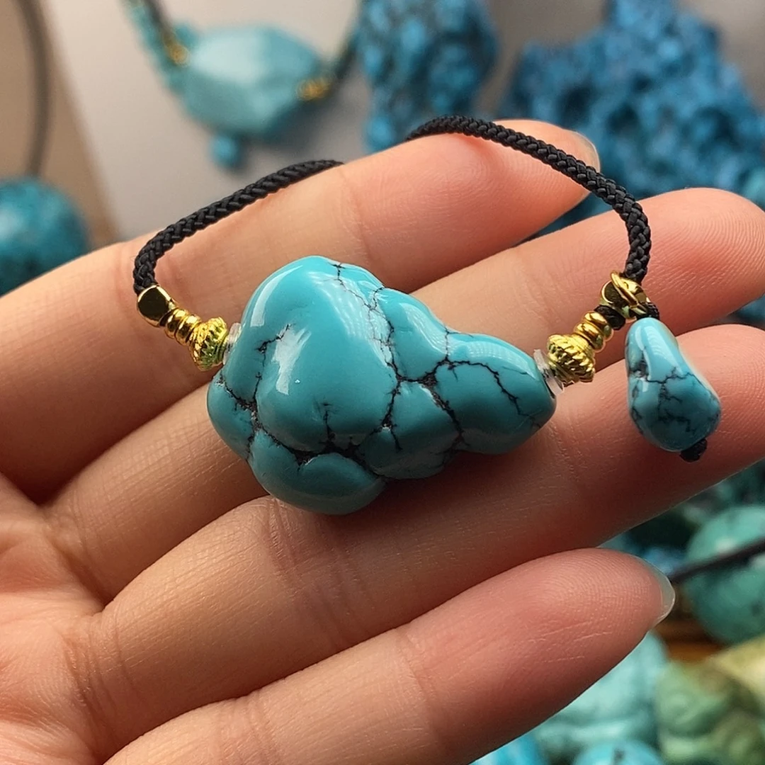 绿松石未镶嵌珠宝半成品