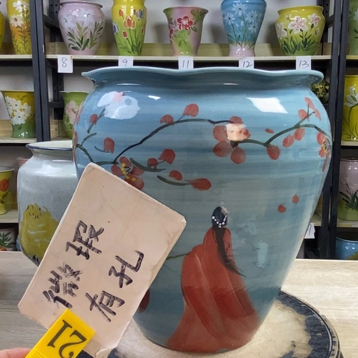 L***沫景德镇高温陶瓷花盆