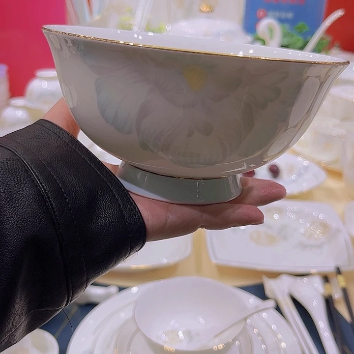 45%以上骨粉骨瓷邂逅面碗4个补差价