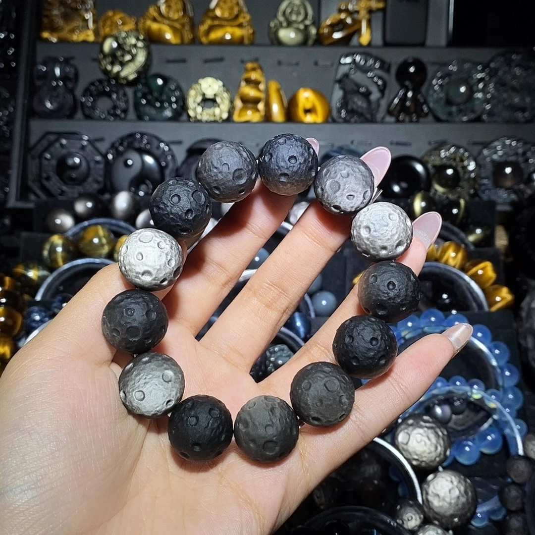 空***寂未镶嵌黑曜岩手链