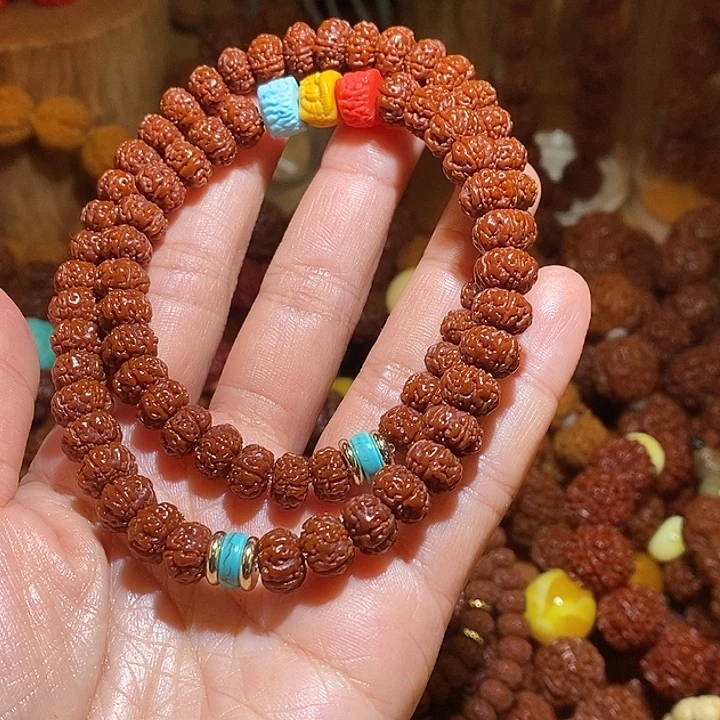 金刚菩提吊坠106玉华双圈醒狮一物