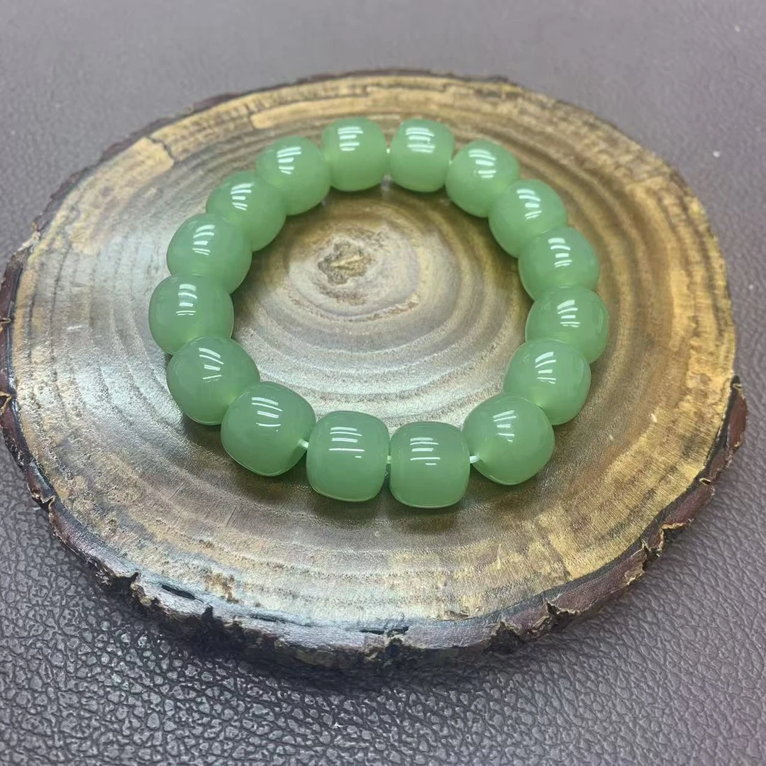 高品质湖水绿老型珠卡14手串-时尚-精美-温润