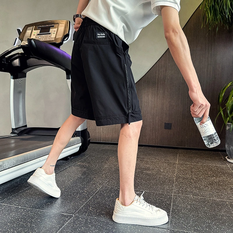 男士短裤夏季2025新款高级感男装裤子薄款外穿夏天速干沙滩五分裤