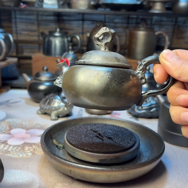 壶庄诚柴烧坭兴陶壶160（