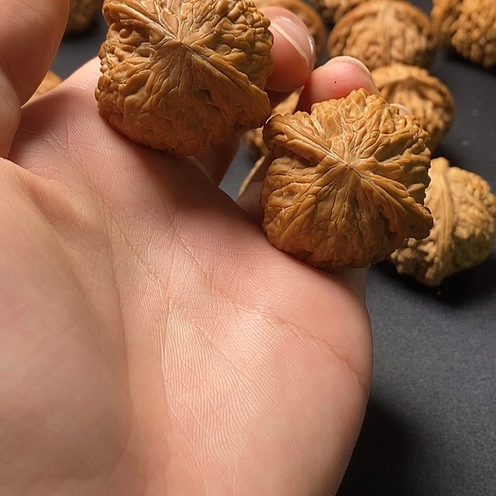 花***海文玩核桃把件山西磨盘38+