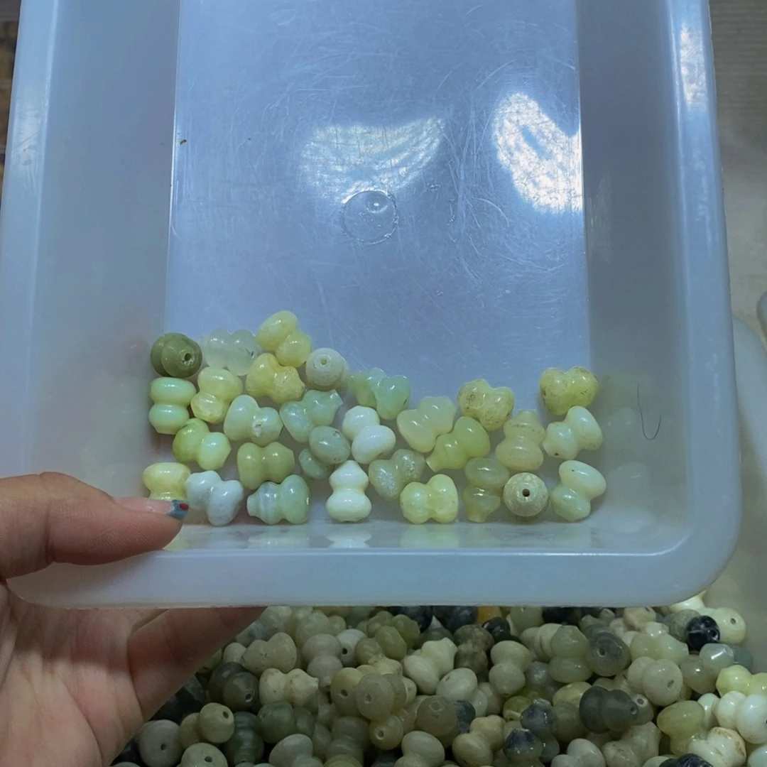 蛇纹石玉未镶嵌毛衣链67