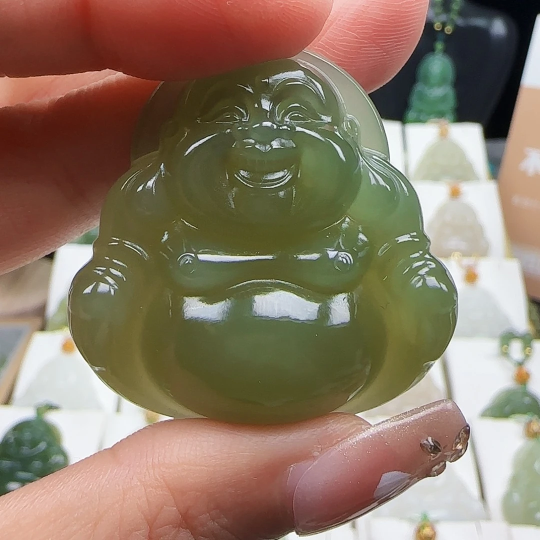 佳***️和田玉足金镶嵌颈饰40