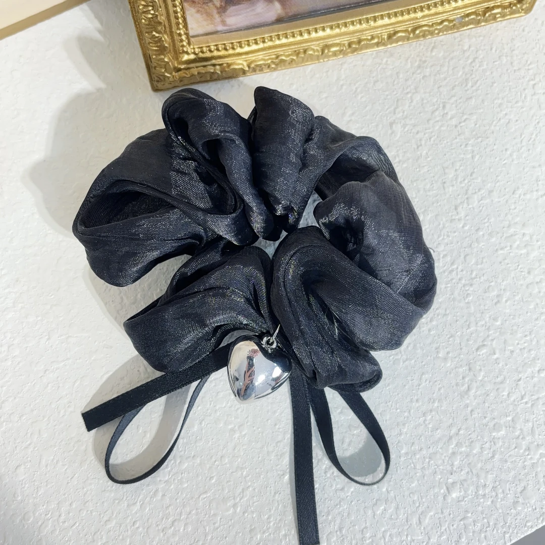 韩国 东大门饰品发饰 黑色肠圈