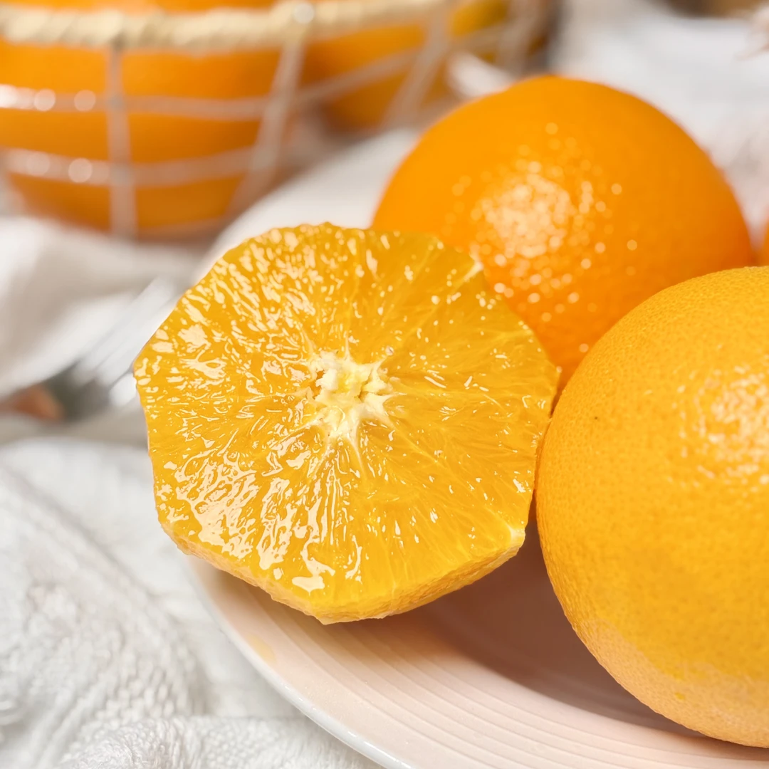 澳洲甜橙橙味浓郁香甜多汁果肉细腻无筋无丝无籽4.5斤净重