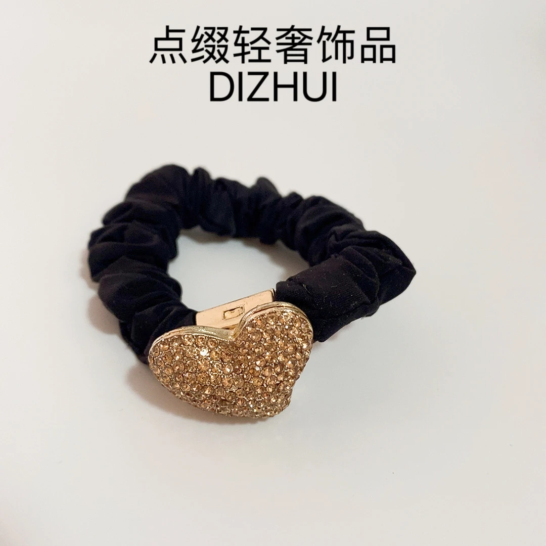 52皮筋日韩简约经典高级感重工发圈发绳头饰女轻职风头绳