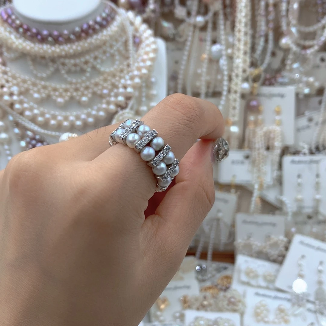 颈饰合金淡水珍珠