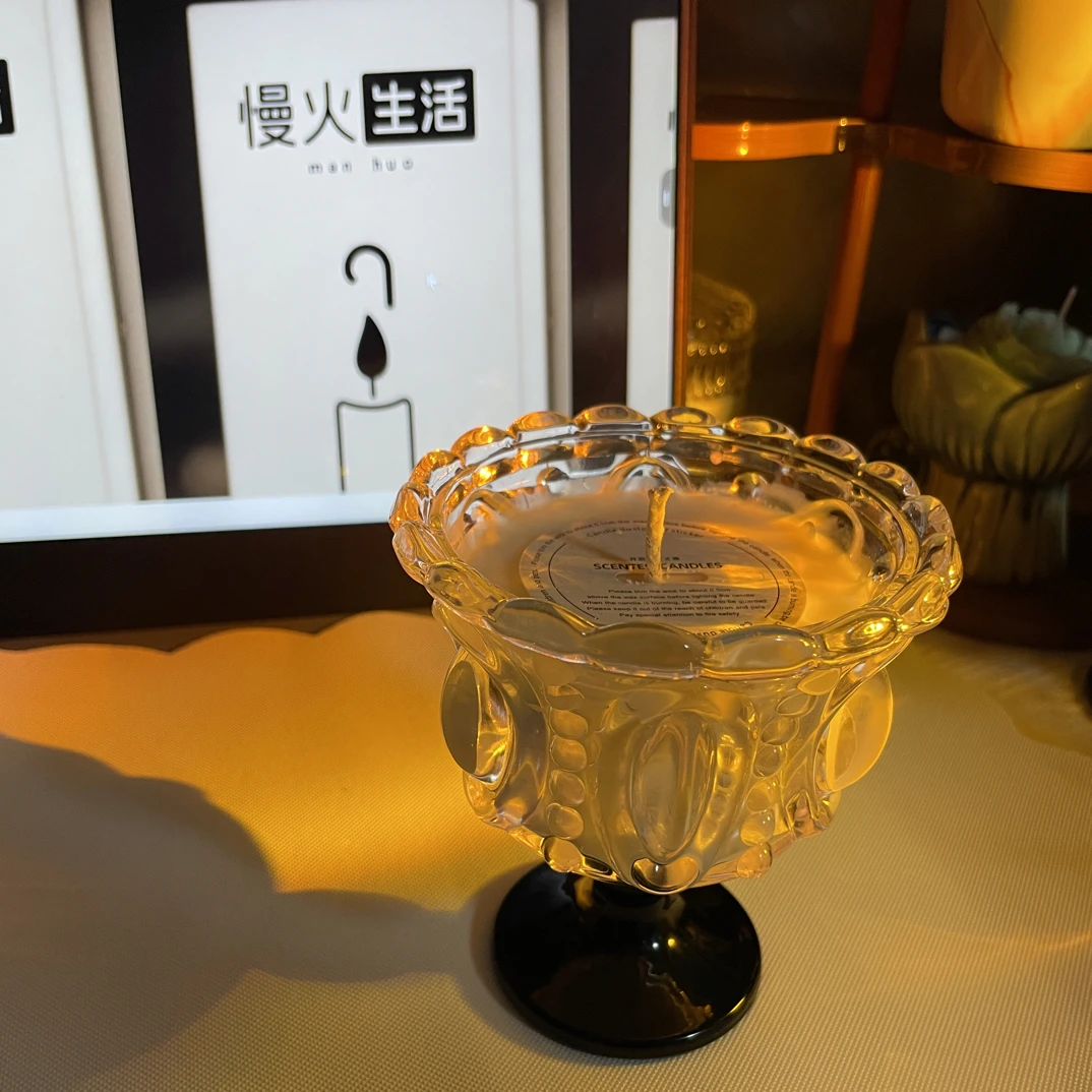 【慢火】重工浮雕法式纯手工植物蜡（可调色调香）300g香薰蜡烛