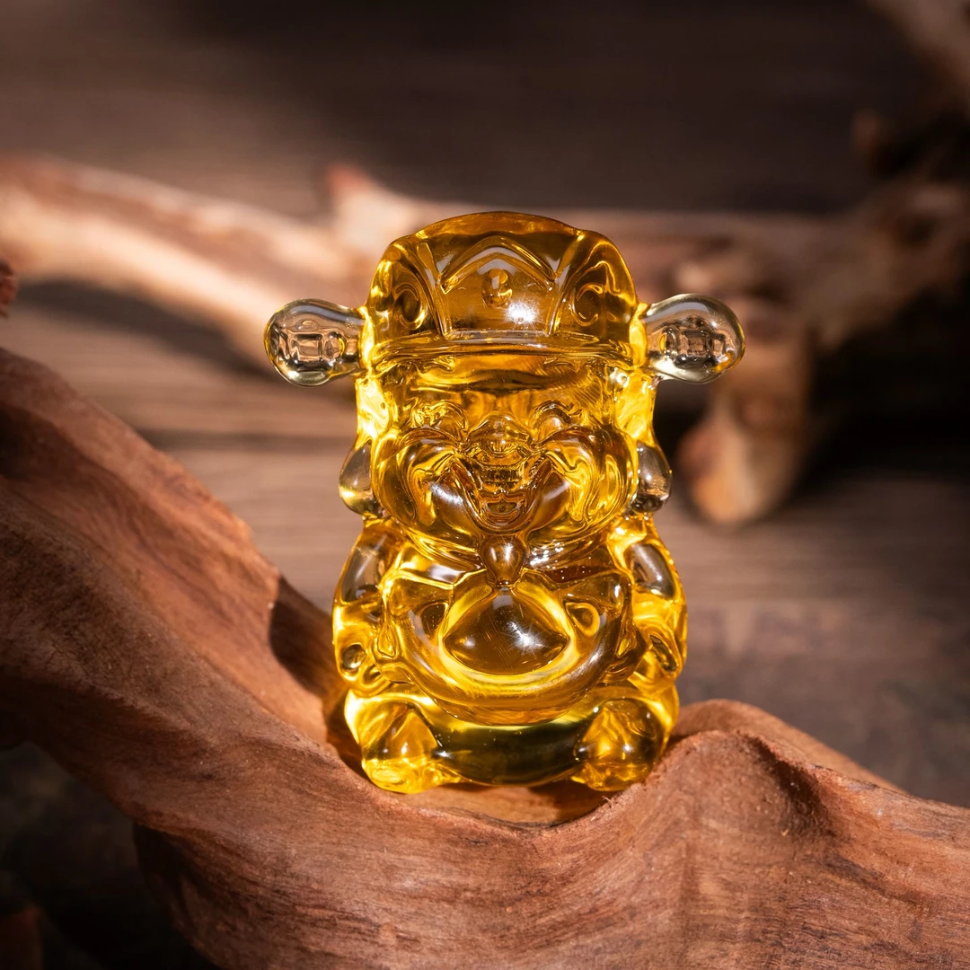 【九华山】《恭喜发财》 琉璃树脂cc摆件 FL00009