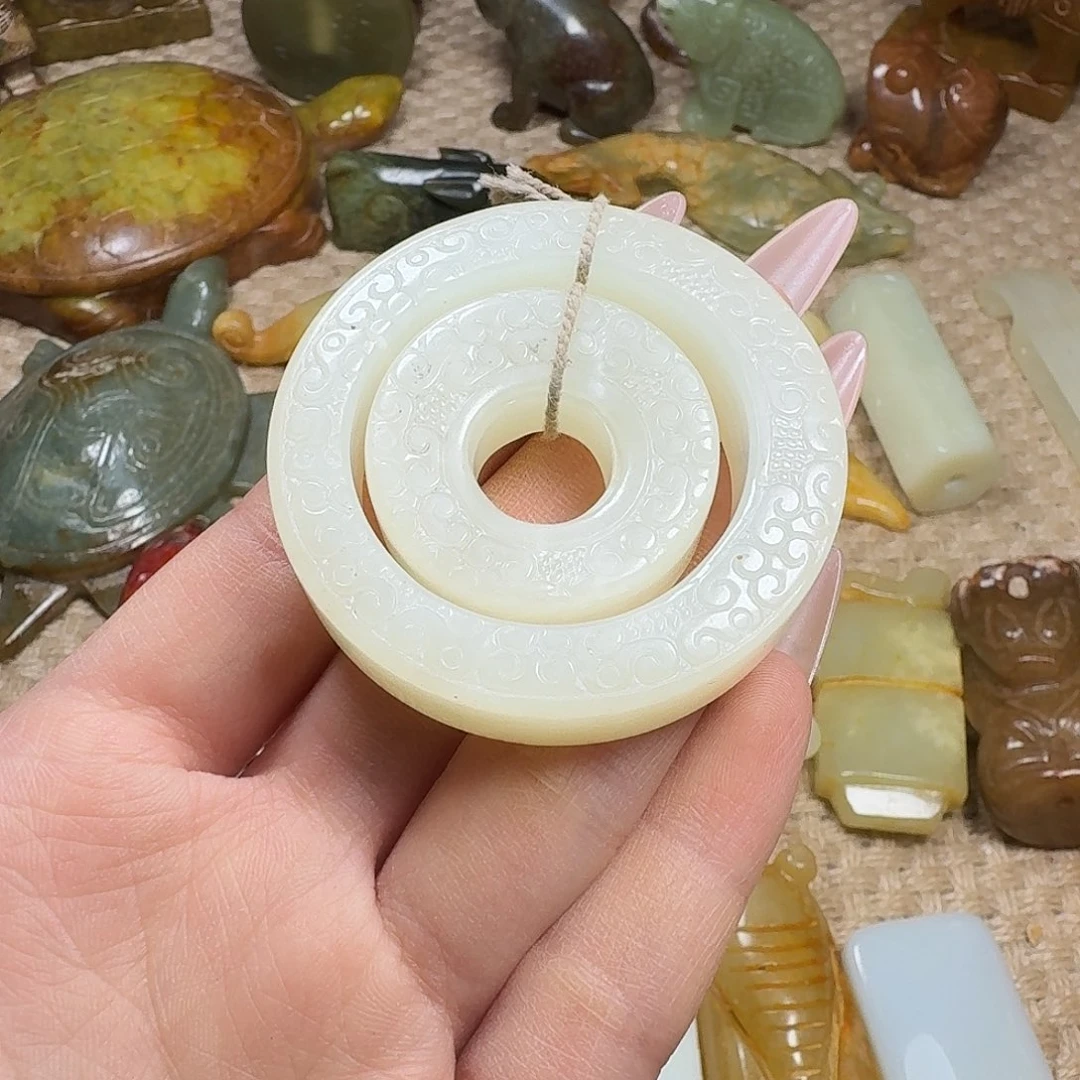 白玉菩提吊坠挂件