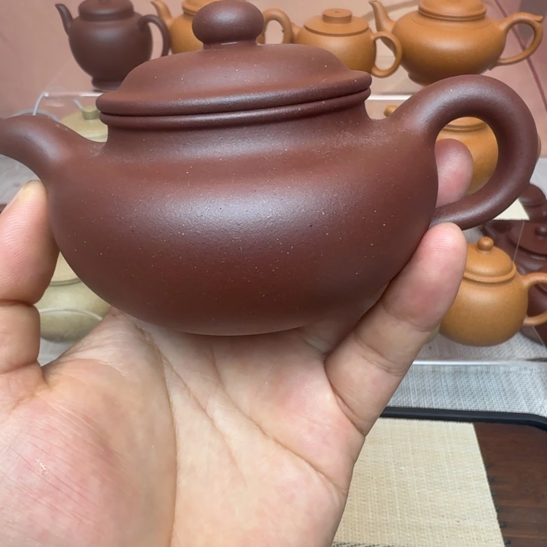 岁***迹茶壶紫砂封釉仿古200cc