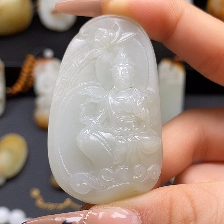 和田玉未镶嵌吊坠(不含链)